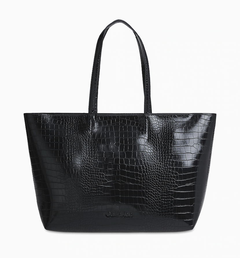 Женская сумка-тоут из крокодиловой кожи от Сalvin Klein