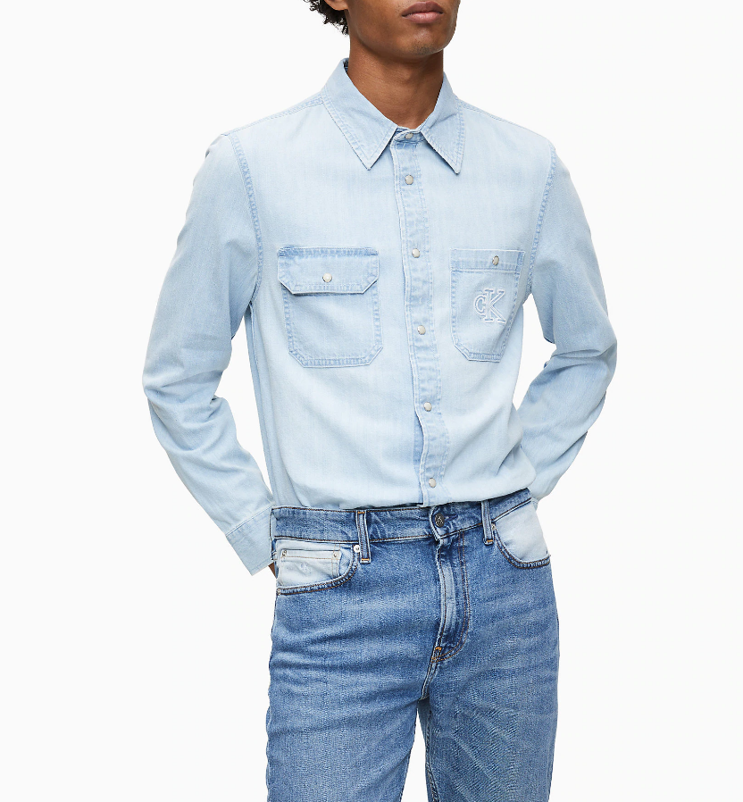 Мужская функциональная джинсовая рубашка от Сalvin Klein