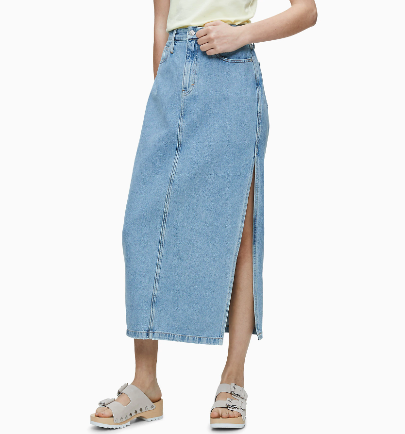 Женская джинсовая юбка макси от Сalvin Klein
